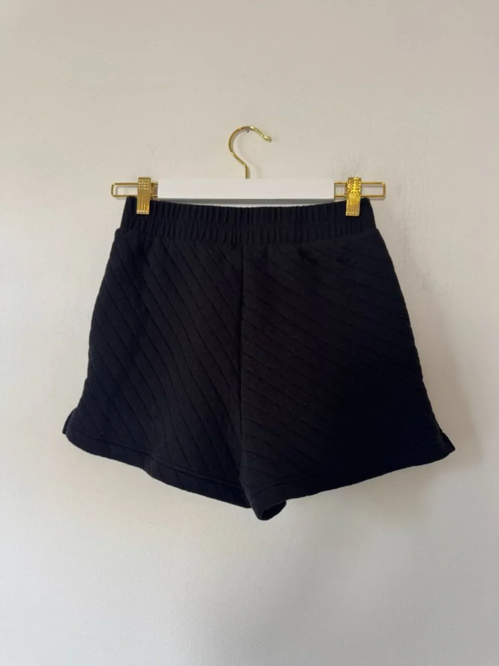 Alo Quilted Arena Boxing Shorts in Black